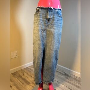 Wild Fable Women’s High Rise Distressed Jean Skirt Size 8